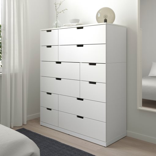 NORDLI, chest of 12 drawers, 120x145 cm, 992.394.89