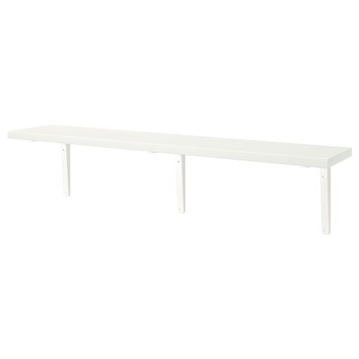 BERGSHULT/TOMTHULT, shelf with bracket, 120x20 cm, 994.183.15