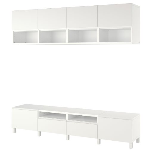 BESTÅ, TV storage combination/doors/drawers push open, 240x42x230 cm, 994.213.89