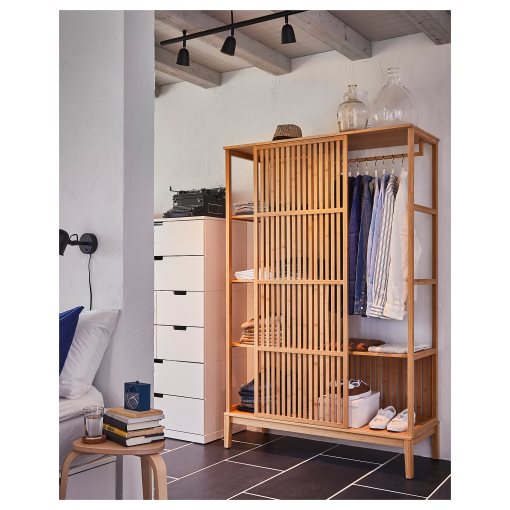 NORDKISA, open wardrobe with sliding door, 004.394.68