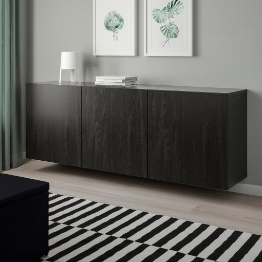 BESTÅ, wall-mounted cabinet combination, 180x42x64 cm, 094.259.09