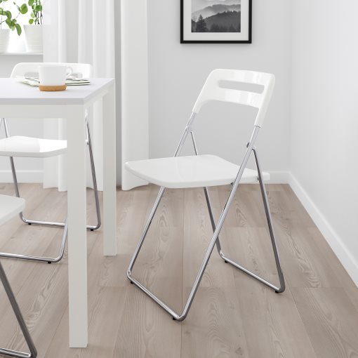 NISSE, folding chair/high-gloss, 101.150.67