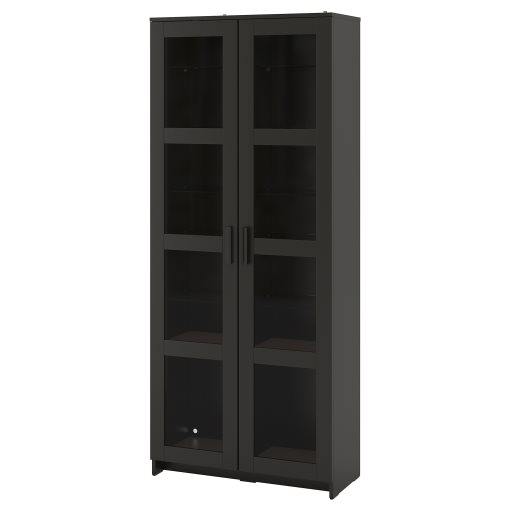 BRIMNES, glass-door cabinet, 104.098.71