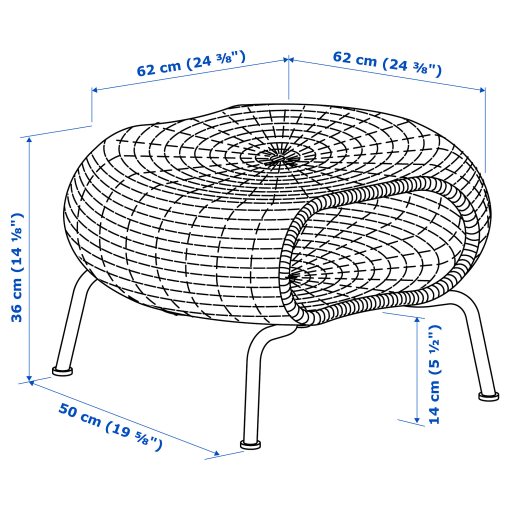 GAMLEHULT, footstool with storage, 104.343.09