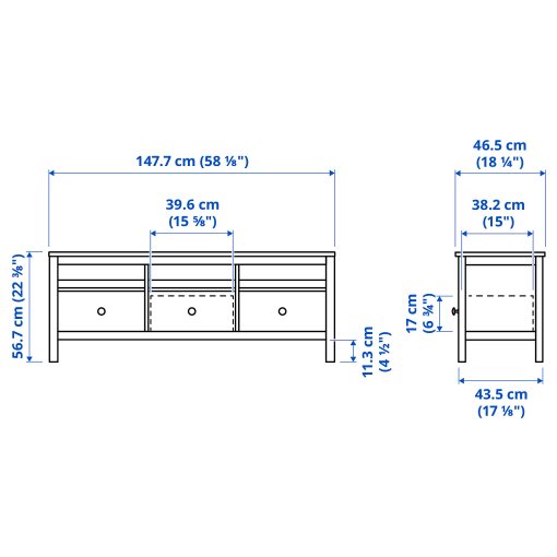 HEMNES, έπιπλο TV, 104.523.03