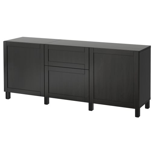 BESTÅ, storage combination with drawers soft-closing, 180x42x74 cm, 191.956.20