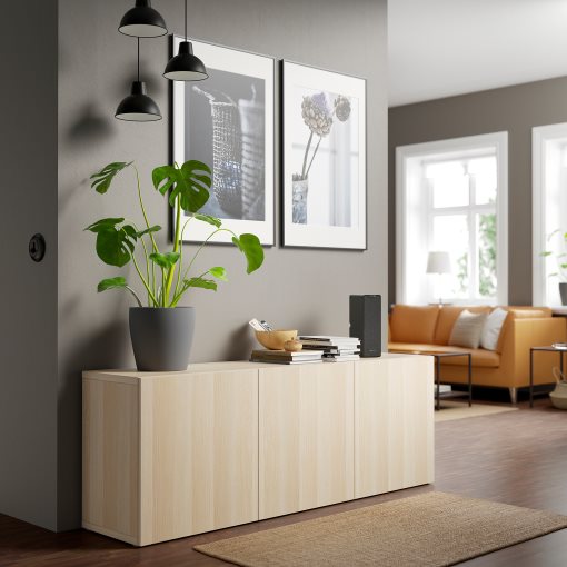 BESTÅ, storage combination with doors, 180x42x65 cm, 193.249.81