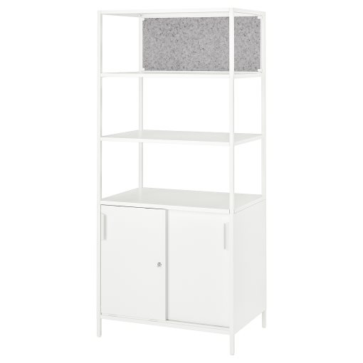 TROTTEN, cabinet with sliding doors/noticeboard, 80x180 cm, 194.296.43