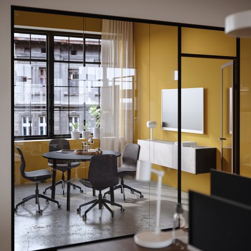 MITTZON, conference table/round, 120x75 cm, 195.304.53