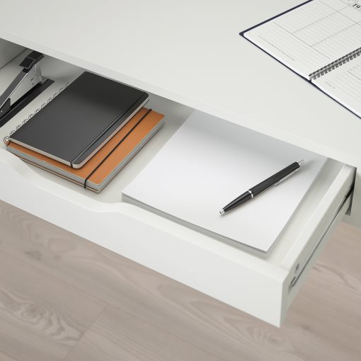 EKBY ALEX, shelf with drawers, 119x29 cm, 201.928.28