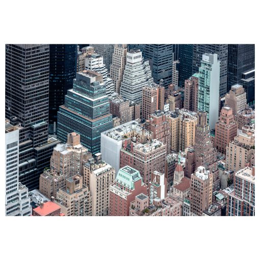 BJÖRKSTA, picture/New York from above, 200x140 cm, 204.798.68
