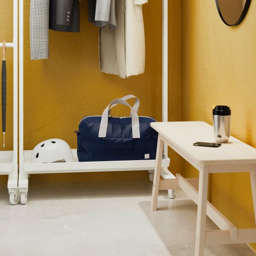 MITTZON, σκελετός με ροδάκια/ράγα ρούχων/ράφι, 85x205 cm, 295.139.57