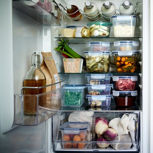 IKEA 365+, food container round/glass, 600 ml, 303.591.96