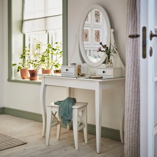 HEMNES, dressing table with mirror, 303.744.13
