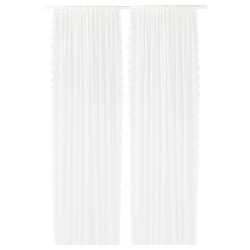 LILLYANA, διαφανής κουρτίνα//λουλούδι, 2 τεμ. 145x300 cm, 303.865.24