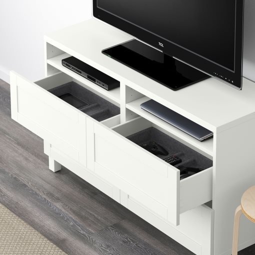 BESTÅ, TV bench with drawers, 120x40x74 cm, 391.939.17