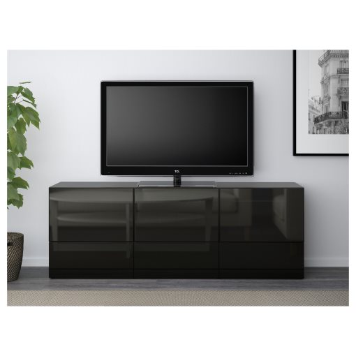 BESTÅ, TV bench with doors and drawers, 180x40x64 cm, 391.942.62