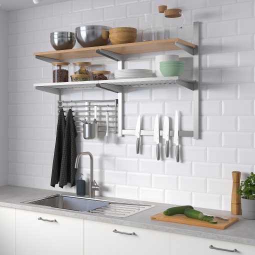 KUNGSFORS, suspension rail/shelf/mgnt knf rk/wall grid, 392.848.80