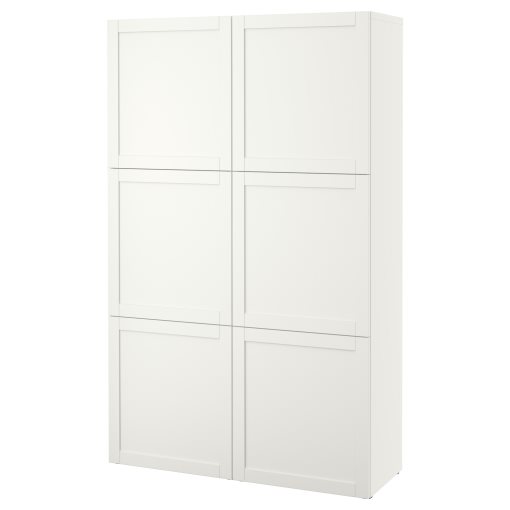 BESTÅ, storage combination with doors, 120x42x193 cm, 490.575.23