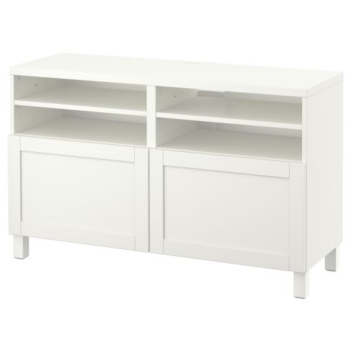BESTÅ, TV bench with doors, 120x42x74 cm, 490.683.24
