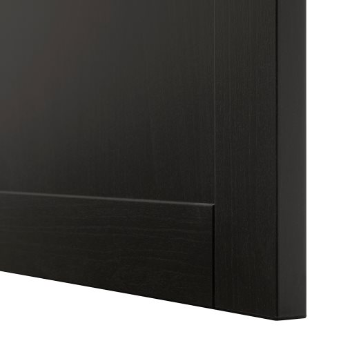 BESTÅ, storage combination with glass doors/drawers soft closing, 60x42x193 cm, 493.008.70