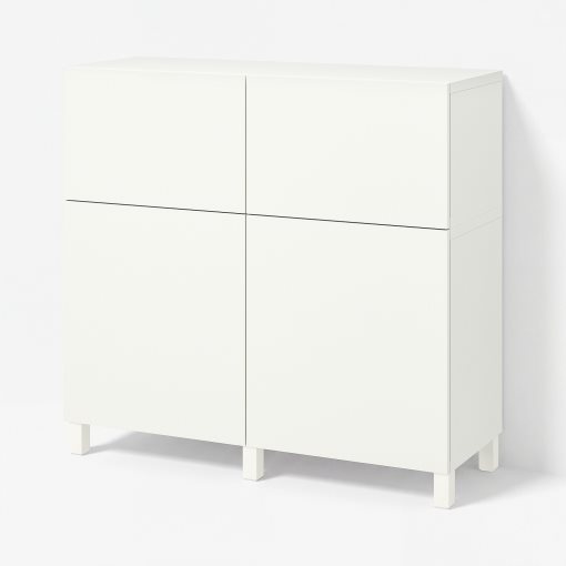 BESTÅ, storage combination with doors/drawers push open, 120x42x112 cm, 494.808.09