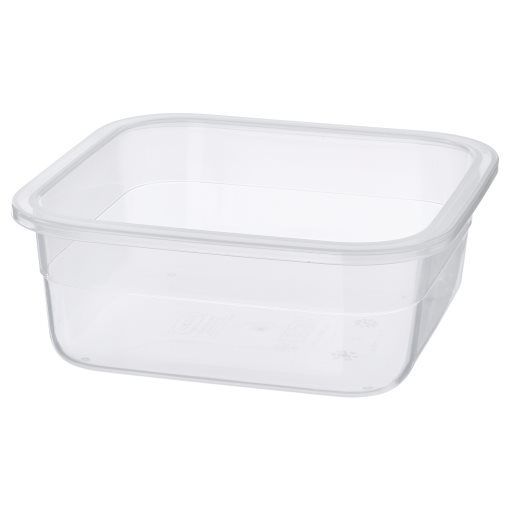 IKEA 365+, δοχείο αποθήκευσης τροφίμων τετράγωνο/πλαστικό, 750 ml, 503.591.76