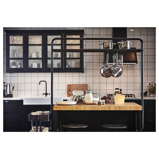 VADHOLMA, kitchen island with rack, 592.762.28