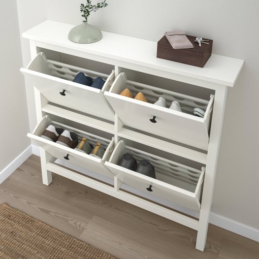 HEMNES, shoe cabinet with 4 compartments, 601.561.21