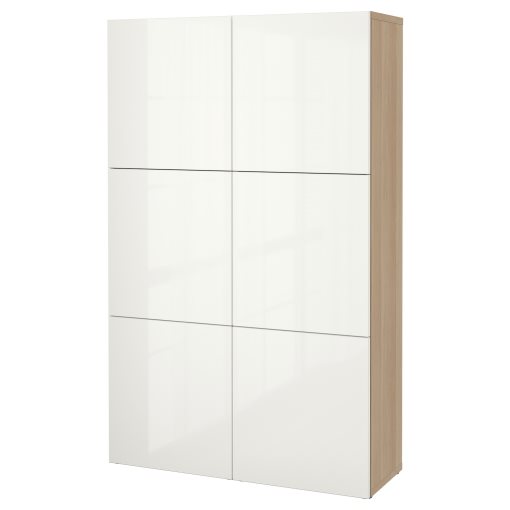 BESTÅ, storage combination with doors, 120x42x193 cm, 690.716.22