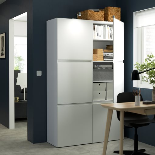 BESTÅ, σύνθεση αποθήκευσης με πόρτες, 120x42x193 cm, 694.216.87