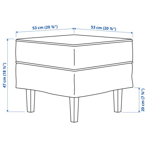 ROCKSJON, armchair with footstool, 695.088.93