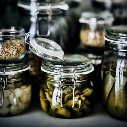 KORKEN, jar with lid, 702.135.45