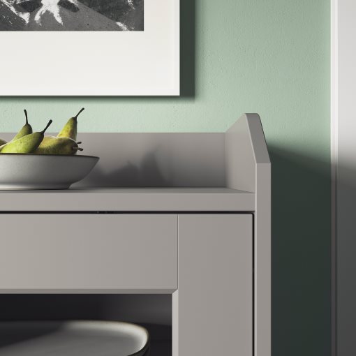 HAUGA, glass-door cabinet, 105x116 cm, 804.150.48