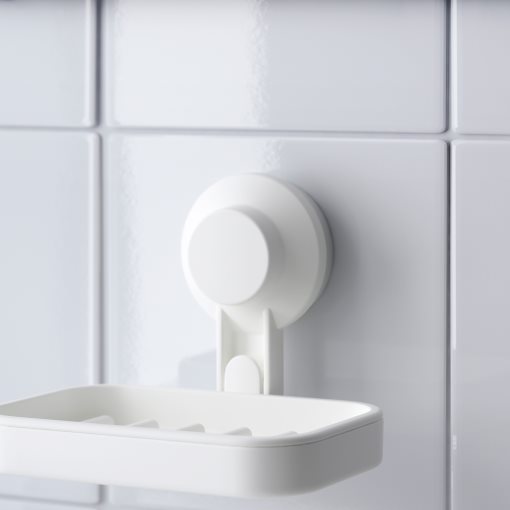 TISKEN, soap dish with suction cup, 903.812.84