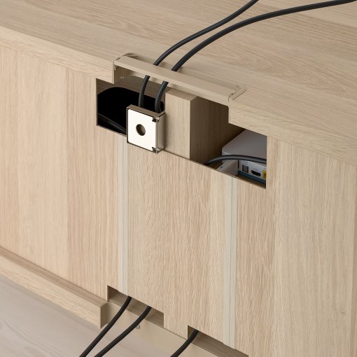 BESTÅ, TV bench with drawers soft closing, 120x42x48 cm, 991.883.43