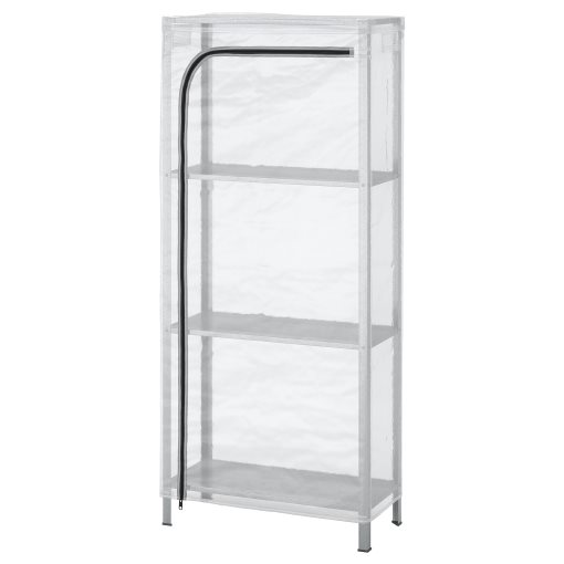 HYLLIS, shelving unit with cover, 60x27x140 cm, 992.917.45