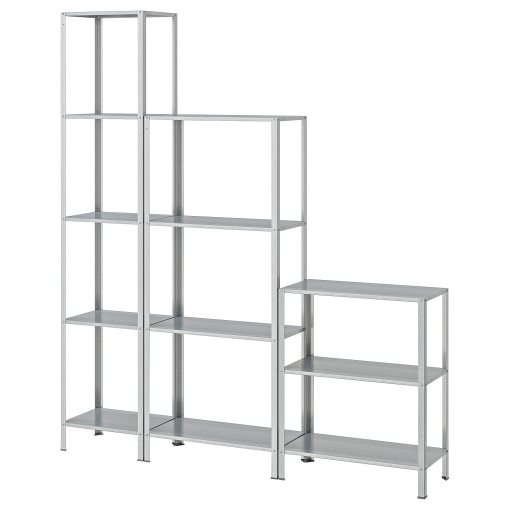 HYLLIS, shelving unit in/outdoor, 160x27x74-183 cm, 994.015.55