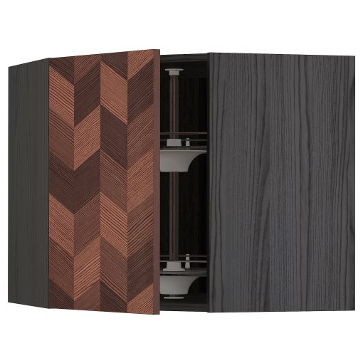 METOD, corner wall cabinet with carousel, 68x60 cm, 994.015.98