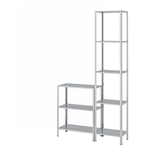 HYLLIS, shelving unit in/outdoor, 100x27x74-183 cm, 994.174.10