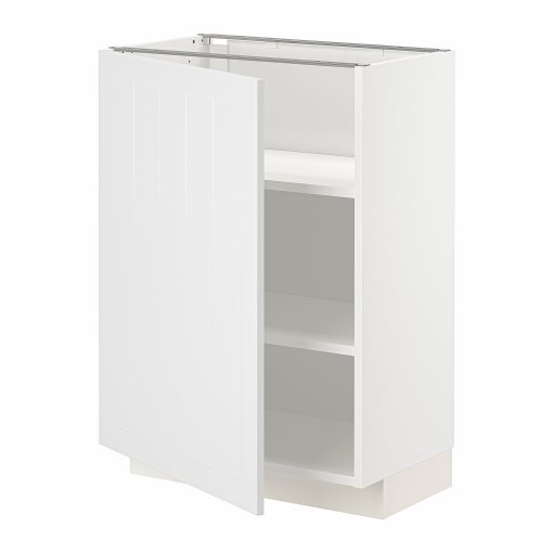 METOD, base cabinet with shelves, 60x37 cm, 994.683.53