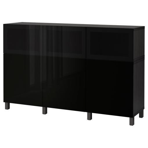 BESTÅ, storage combination with doors, 180x42x112 cm, 092.081.85