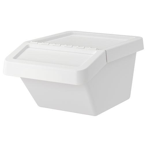 SORTERA, waste sorting bin with lid, 37 l, 102.558.97