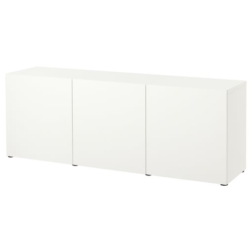 BESTÅ, σύνθεση αποθήκευσης με πόρτες, 180x42x65 cm, 193.249.76