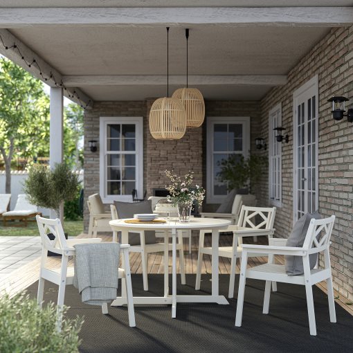 BONDHOLMEN, τραπέζι/4 καρέκλες με μπράτσα, εξωτερικού χώρου, 195.498.34