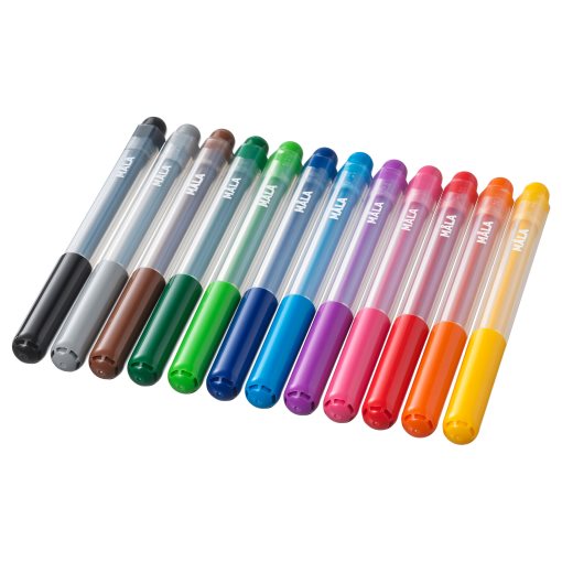MÅLA, felt-tip pen, 12 pack, 201.840.41