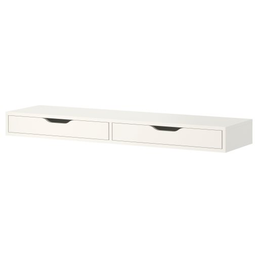 EKBY ALEX, shelf with drawers, 119x29 cm, 201.928.28