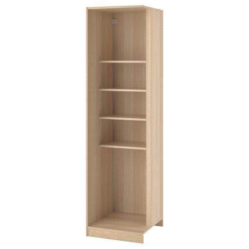 PAX, add-on corner unit with 4 shelves, 53x58x201 cm, 203.469.58