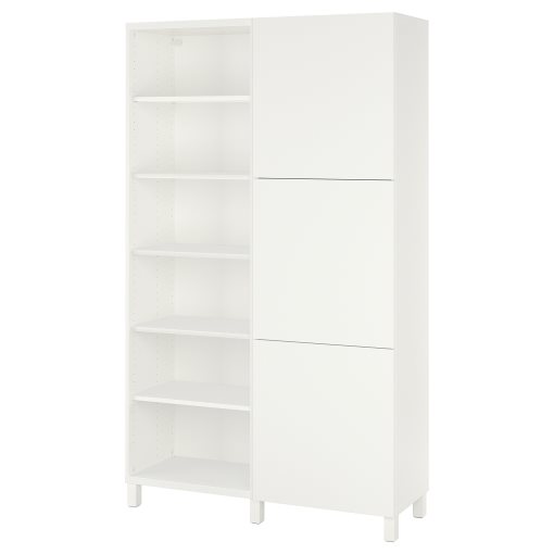 BESTÅ, storage combination with doors, 120x42x202 cm, 293.017.62
