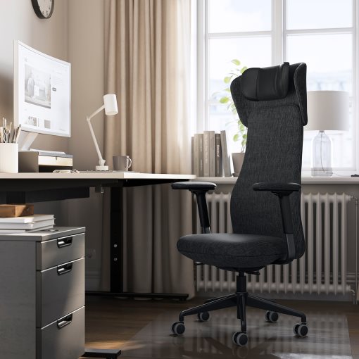 GRONFJALL, office chair with arms/headrest, 295.139.19